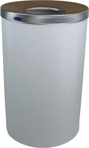 310 Poubelle ronde en acier inoxydable avec couvercle 33 gal