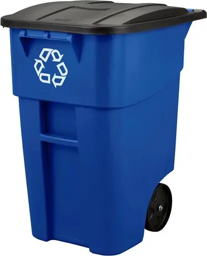 9W27 BRUTE Poubelle de recyclage sur roue 50 gal