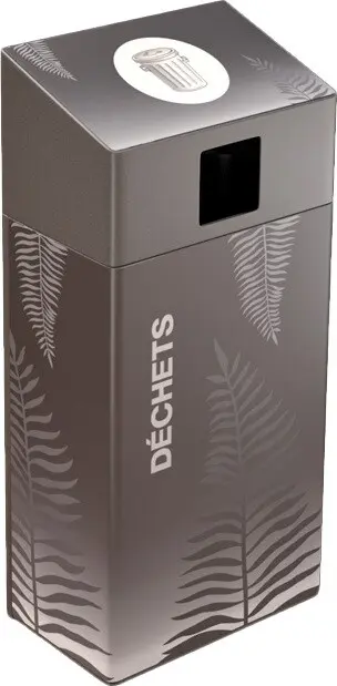 ROCKET Poubelle à déchets mural 87L