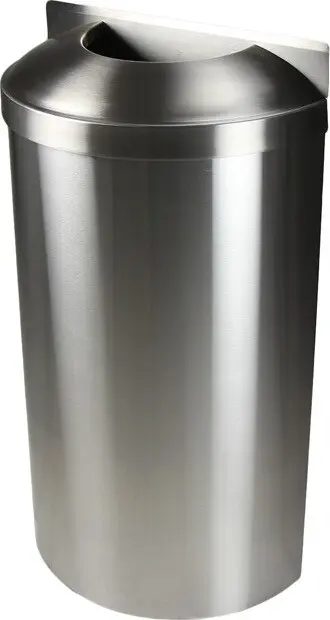 312-S Poubelle murale en acier inoxydable 16 gal