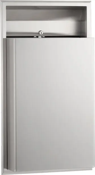 B-3644 Poubelle encastrée en acier inoxydable 12 gal