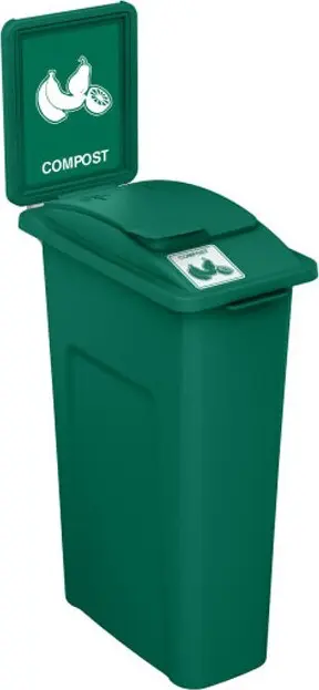 WASTE WATCHER Poubelle pour compost avec panneau 23 gal