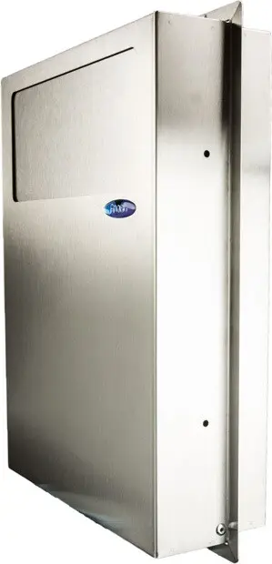 640 Poubelle encastrée pour serviettes hygiéniques