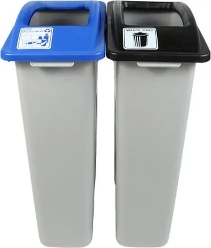 WASTE WATCHER Poubelles de recyclage mixte 46 gal