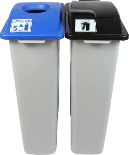 WASTE WATCHER Poubelles de recyclage des canettes et bouteilles 46 gal