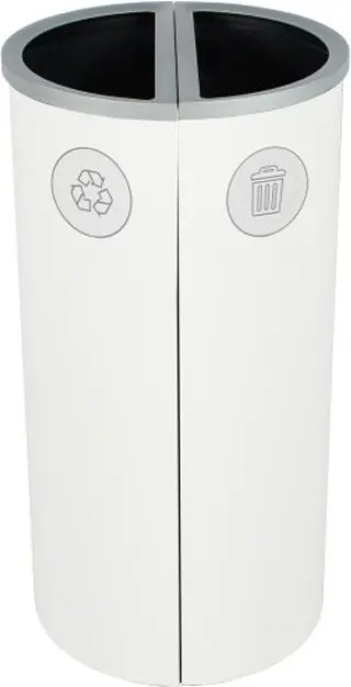 SPECTRUM Poubelle double pour le recyclage mixte Möbius 16 gal
