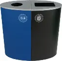 SPECTRUM Station de recyclage pour canettes et bouteilles 44 gal