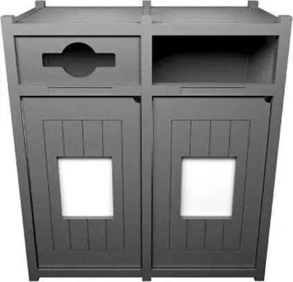 VISION Station de recyclage grise 64 gal