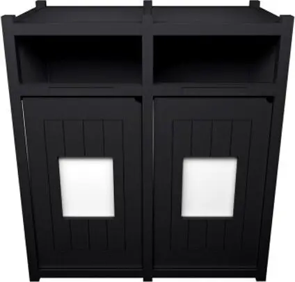 VISION Station double pour le recyclage 64 gal