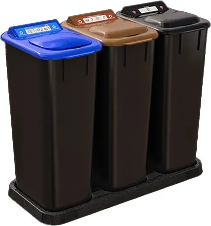 MOBILIA Îlot de récupération du recyclage à 3 voies 58L