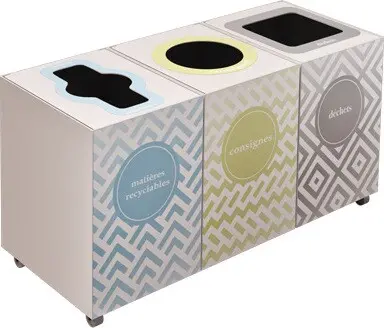 LOUNGE Station de recyclage 3 voies 26L