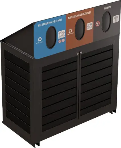 MONTÉRÉGIEN Îlot de récupération 3 voies 87L