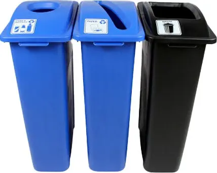 WASTE WATCHER Station de recyclage déchets, canettes et papiers 69 gal