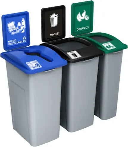 WASTE WATCHER XL Station de recyclage avec panneau 87 gal