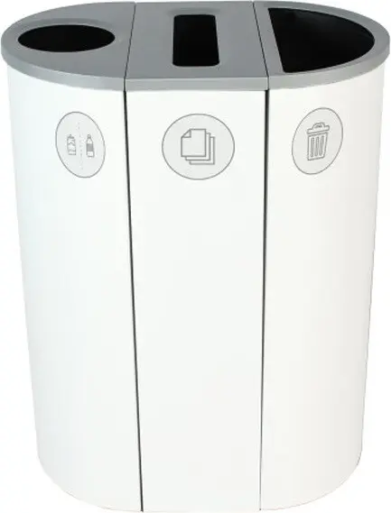 SPECTRUM Station pour les déchets, bouteilles et papiers 26 gal