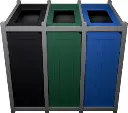 VENTURE Station de recyclage 3 voies personnalisable 69 gal