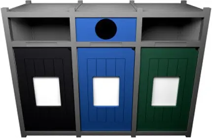 VISION Station de recyclage 3 voies 96 gal