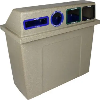 SUPER SORTER Station de recyclage 4 voies 92 gal