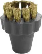 Brosse ronde en fibre de laiton, 1"