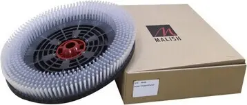 Brosse à plancher en nylon, blanc, 19"