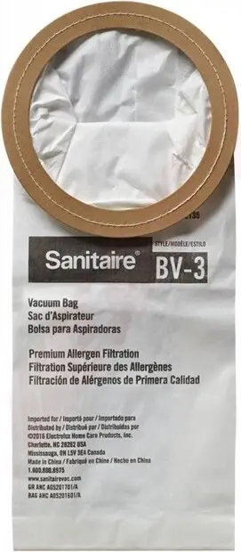 PREMIUM BV-3 Sacs d'aspirateur en papier