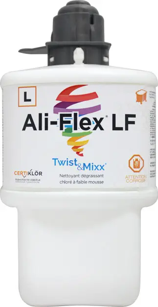 ALI-FLEX LF Nettoyant désinfectant chloré à faible mousse Twist & Mixx