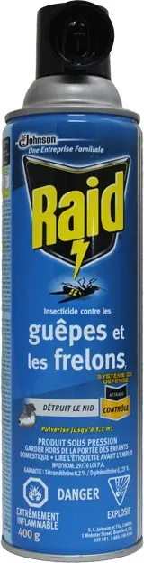 RAID Insecticide contre les guêpes et les frelons