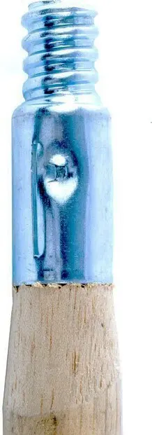 Manche fileté en bois avec embout de métal, 60" X 1-1/8"