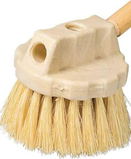 Brosse ronde avec poils Tampico blanc