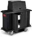 Chariot de ménage double à portes verrouillables Rubbermaid 9T19