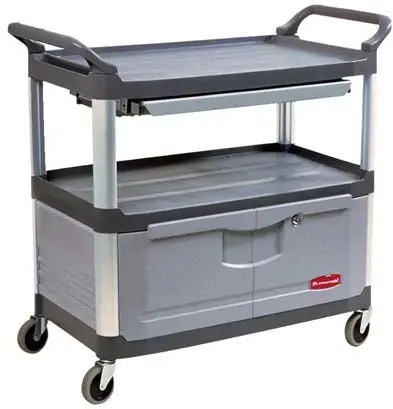 Chariot utilitaire 3 tablettes 4094 X-Tra avec cabinet verrouillable