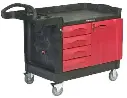 Chariot de travail à tiroirs et portes verrouillables Rubbermaid 4533-88