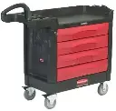 Chariot de travail à tiroirs verrouillables Rubbermaid 4513-88