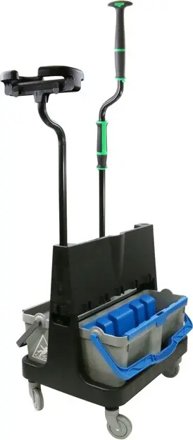 OMNICLEAN Chariot avec seau double pour tampon microfibre