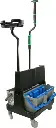 OMNICLEAN Chariot avec seau double pour tampon microfibre