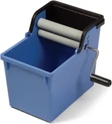 Seau et rouleaux essoreurs pour chiffons microfibres et chamois