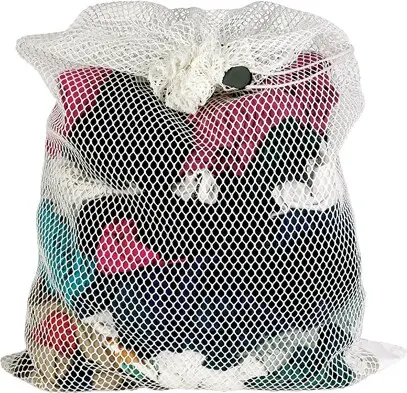 Sacs à lessive en filet blanc