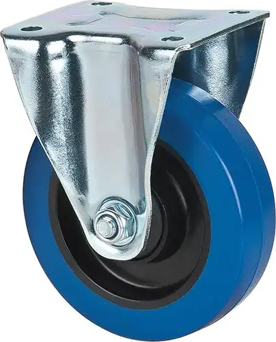 Roue bleu 5" en caoutchouc pour chariot Kleton