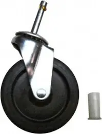 Roue noire silencieuse 4" pour chariot 9T75-9T72