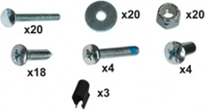 Pièces et vis pour chariot de ménage Rubbermaid