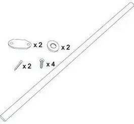 Quincaillerie pour roue de chariot brute 9W71 et 9W73