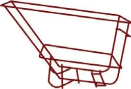 Ensemble de châssis pour chariot basculant - Rouge - 1046L5RED