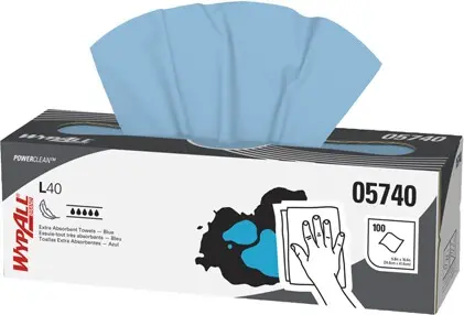 Wypall L40 Lingettes extra robustes bleu