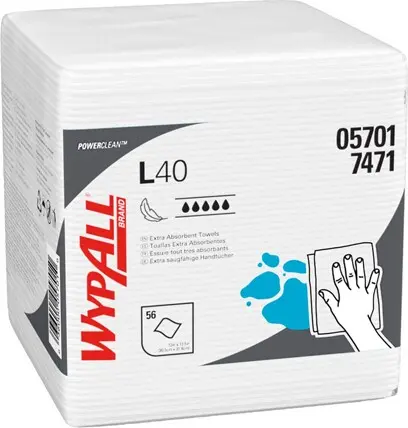 05701 Wypall L40 Lingettes extra robustes pliés en 4