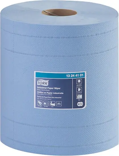 13244101 Tork Chiffons en papier industriel, débit par le centre, bleu