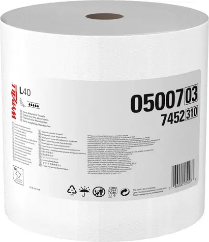 Wypall L40 Lingettes extra robustes en rouleau blanc