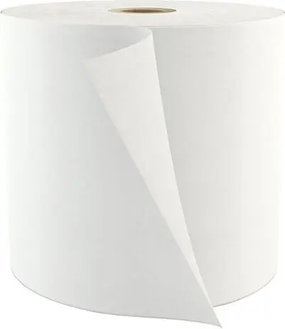 Tuff Job W410 Chiffons double crêpage en rouleau blanc