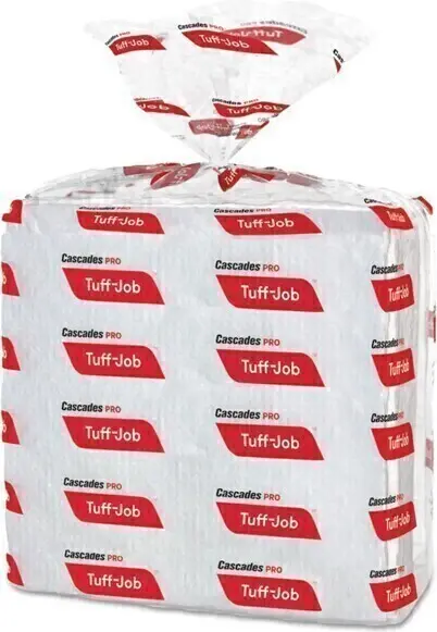 W620 Tuff Job Chiffons à haut rendement plié en 4 blancs