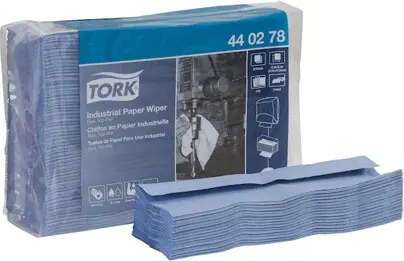 440278 Tork Top-Pak Chiffons en papier plis-multiples, bleus