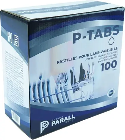 P-TABS, Savon en pastille pour lave-vaisselle concentrée